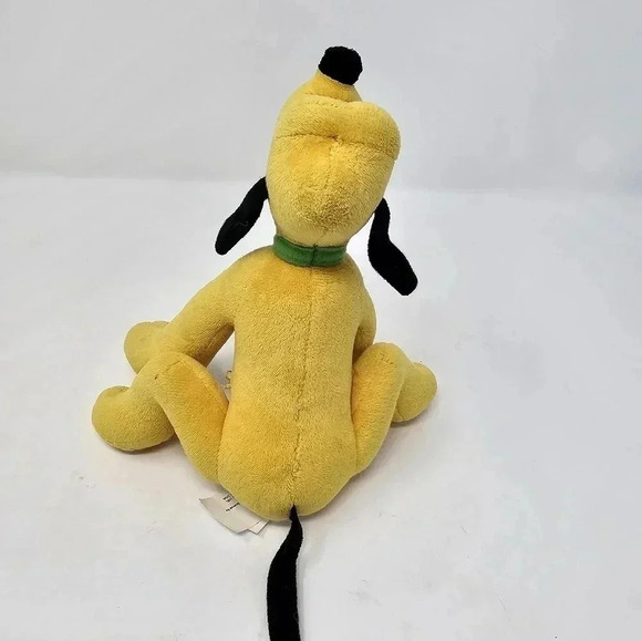 Just Play Disney Pluto Dog 7" Sitting Plush Stuffed Animal Yellow Puppy - Picture 5 of 9